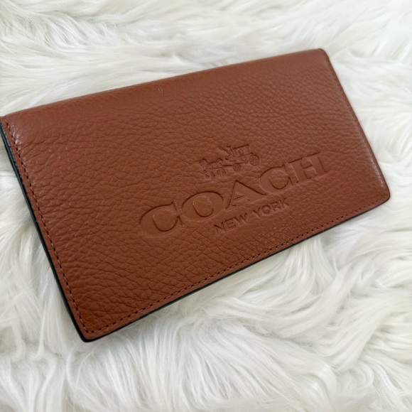 Brown Leather Coach Walletnull
